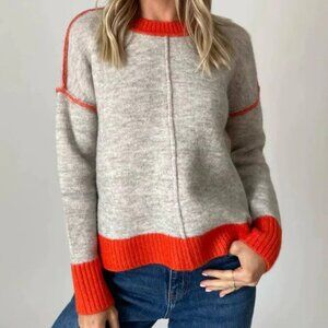 Bridget Colorblock Crewneck Sweater